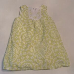 Super Cute Lime Green & White Dress. Size 3.